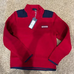 NWT Vineyward Vines Boy half button sweater fleece - size medium